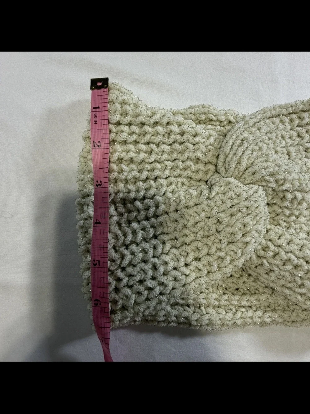 Chunky Knit Twist Headband - Cream